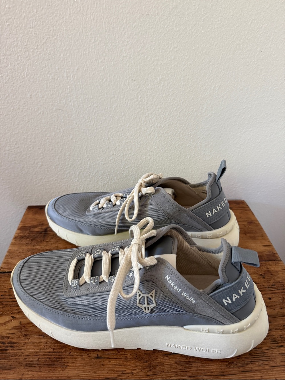 Naked Wolfe Drip Grey Nylon Sneakers